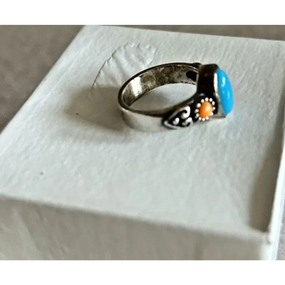 Carolyn Pollack Southwestern-Style .925 Sterling Silver Ring
